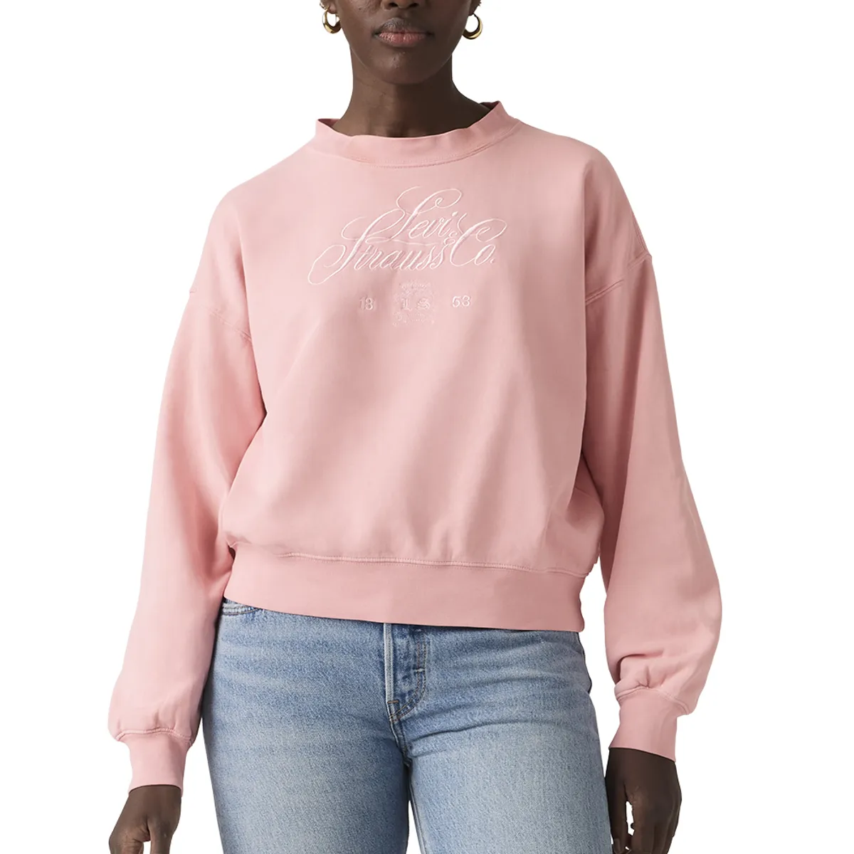 LEVIS - Polerón Mujer Vintage Boxy Crew Rosado Levis