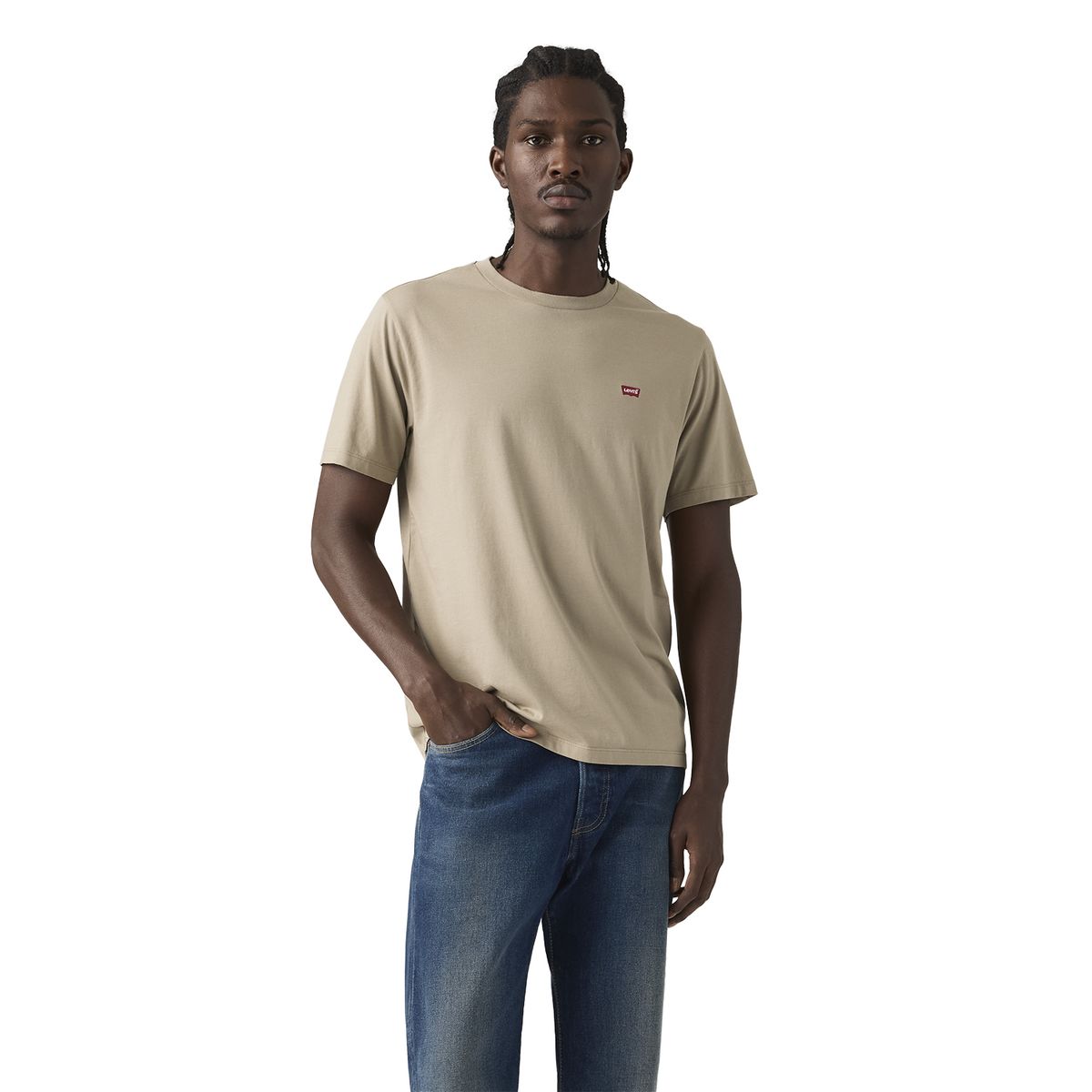 LEVIS - Polera Hombre Ss Classic Hm Tee Café Levis