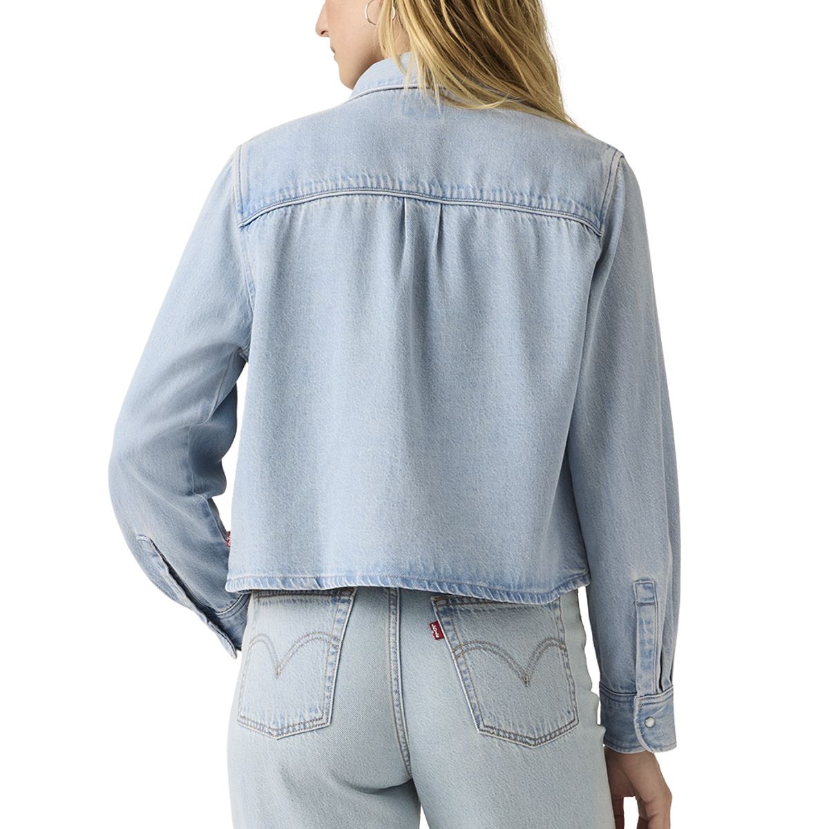 LEVIS - Blusa Mujer Logan Tencel Shacket Celeste Levis