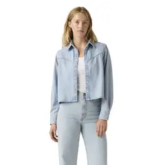 LEVIS - Blusa Mujer Logan Tencel Shacket Celeste