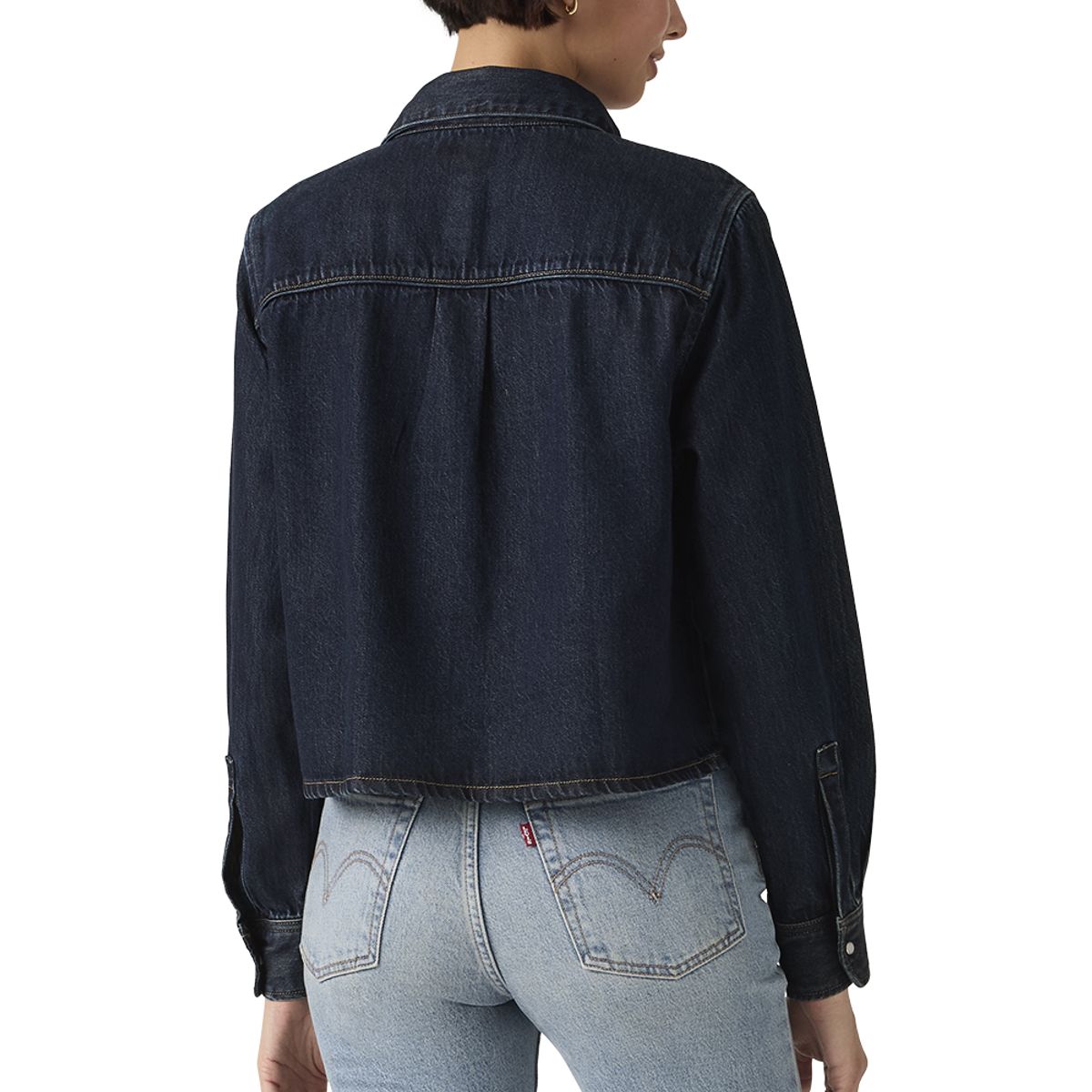 LEVIS - Blusa Mujer Logan Tencel Shacket Azul Levis