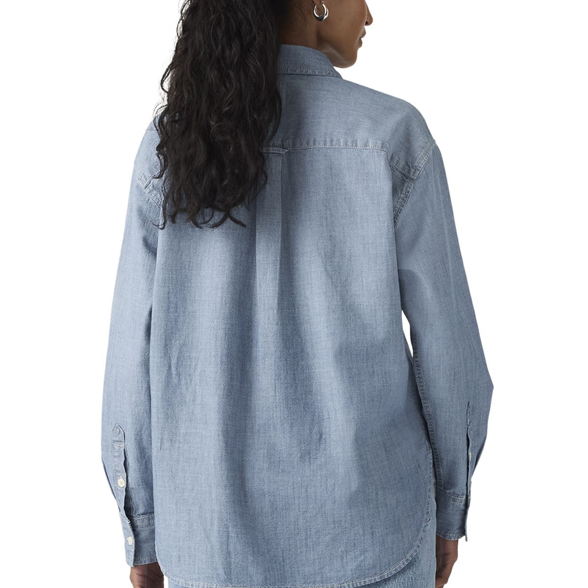 LEVIS - Blusa Mujer Harlie Boyfriend Shirt Azul Levis