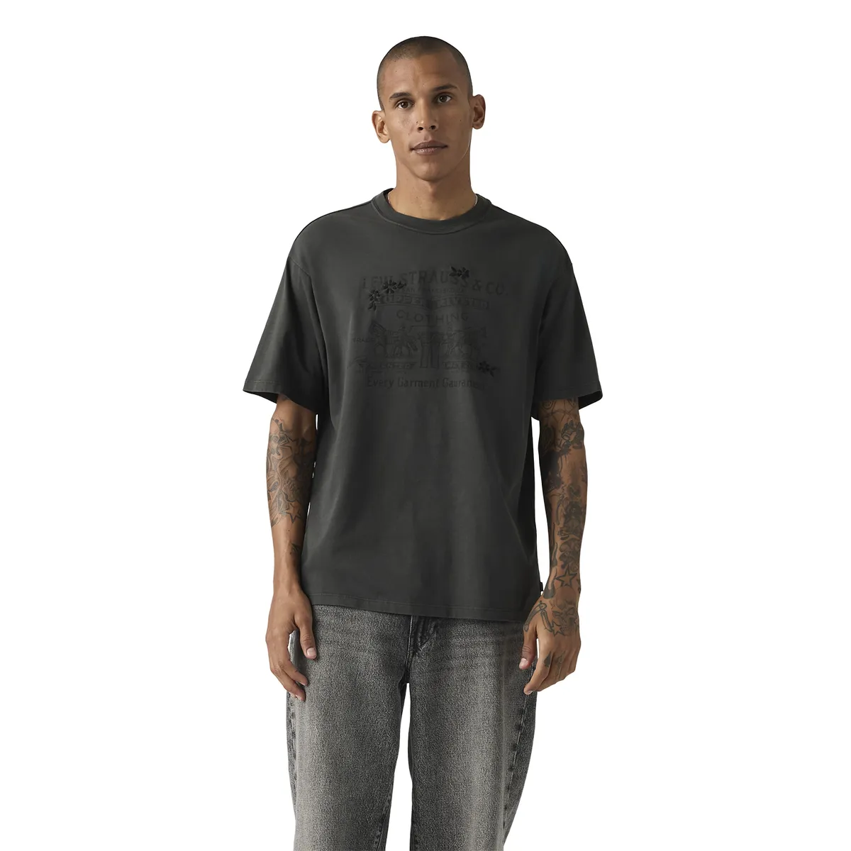 LEVIS - Polera Hombre Vintage Fit Graphic Tee Negro Levis