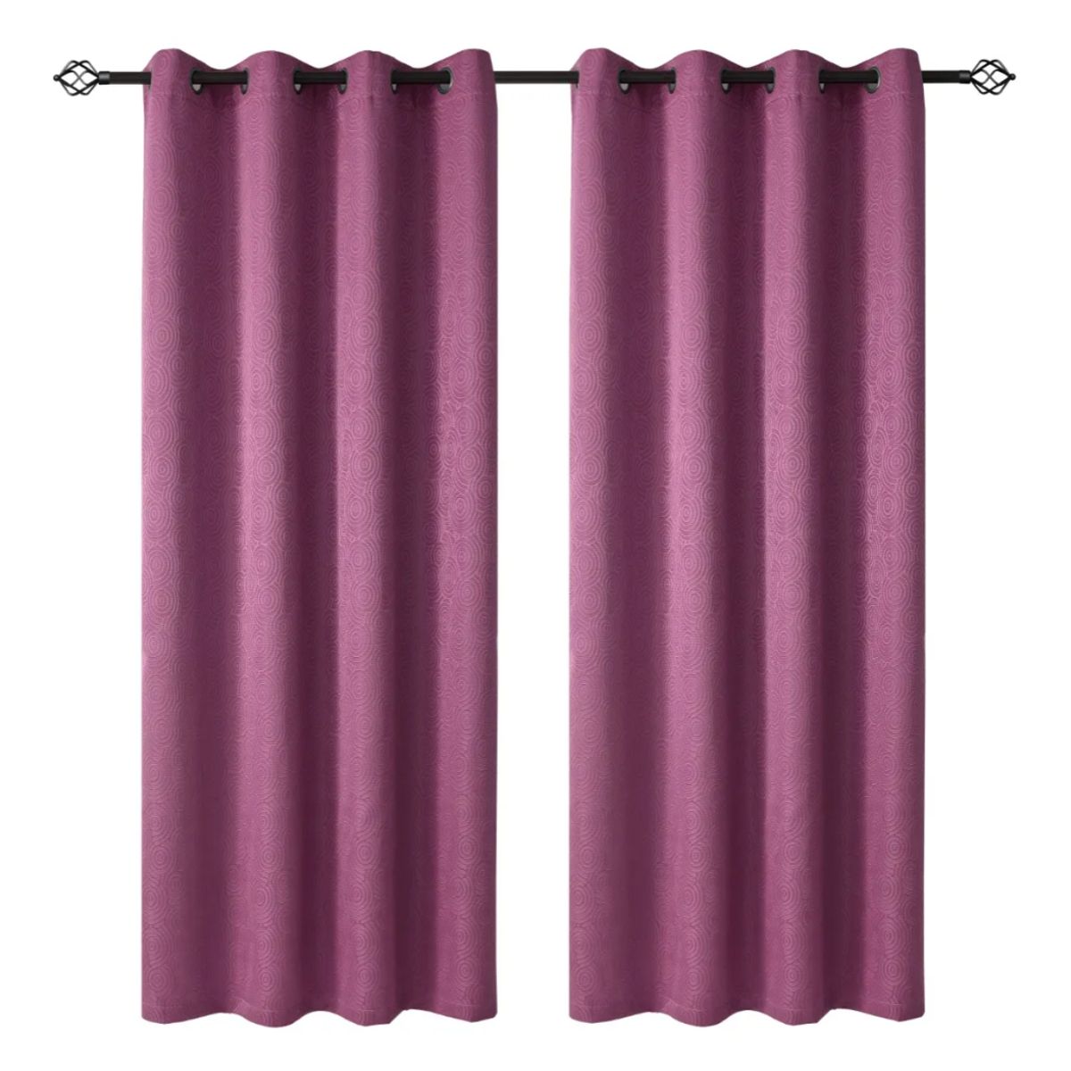 OKAY - Set Cortinas Hogar 2 Paños 140x220 Cm