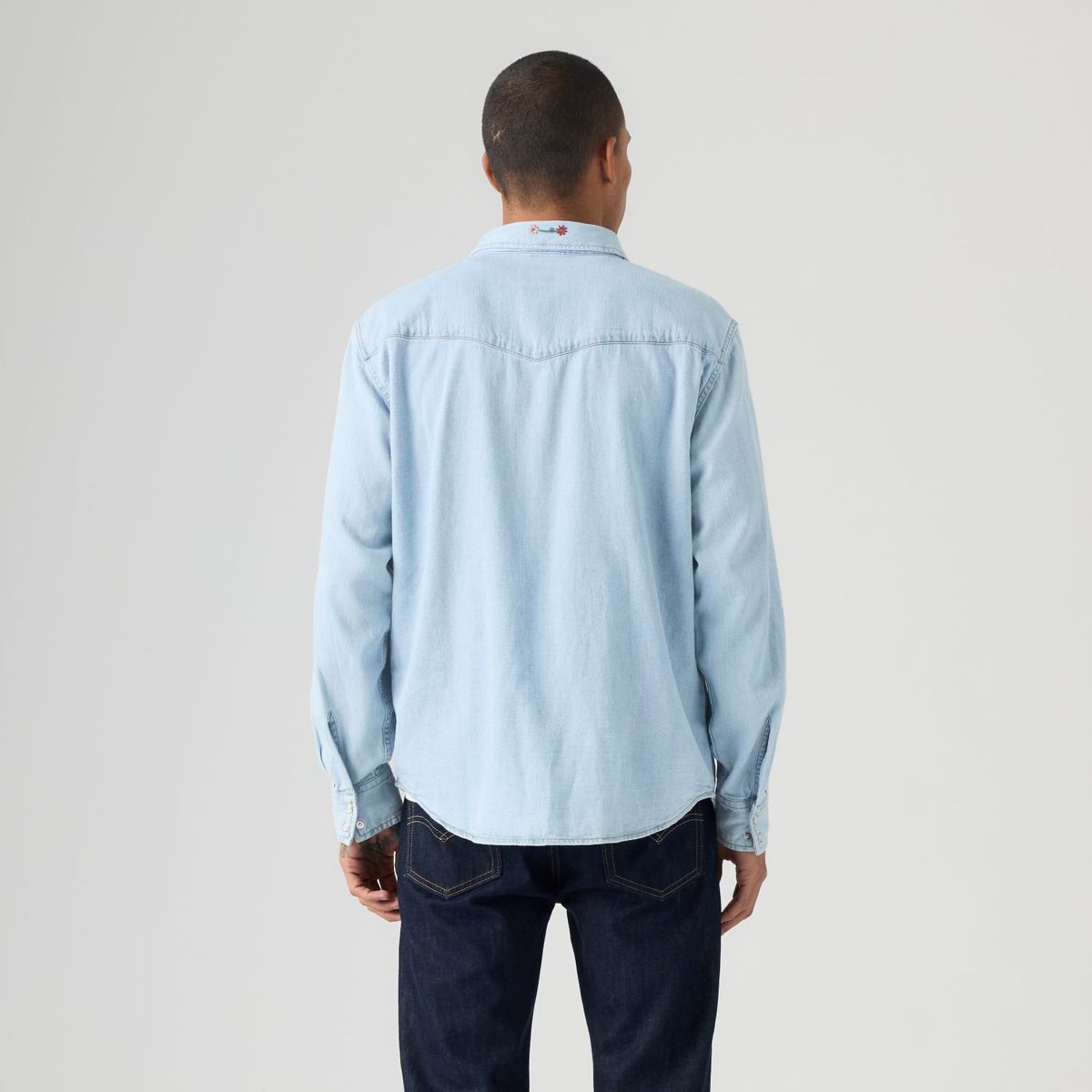 LEVIS - Camisa Hombre Relaxed Fit Western Azul Levis