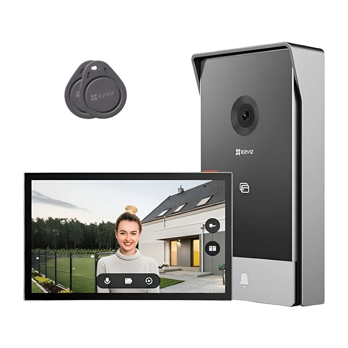 EZVIZ - Control Acceso Inteligente Ezviz HP7 WiFi 2K 3mp Smart Home