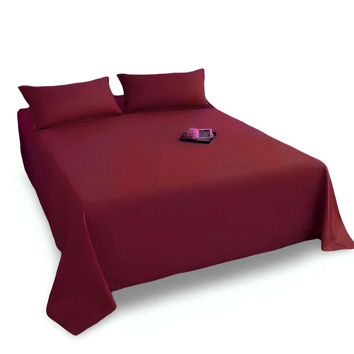 GENERICO - Juegos de Sábanas de POLIALGODON SUPER KING BURDEO