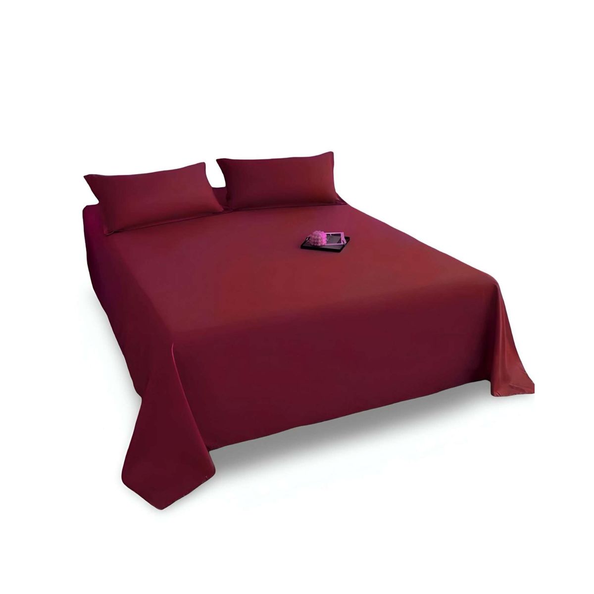 GENERICO - Juegos de Sábanas de POLIALGODON SUPER KING BURDEO