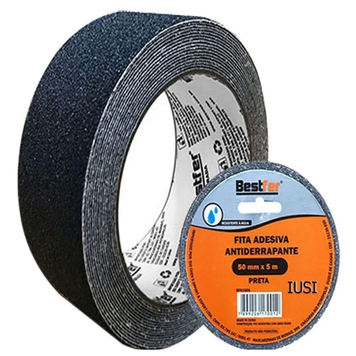 GENERICO - Cinta Antideslizante Bestfer Negra 5m x 5cm Resistente Agua Escaleras