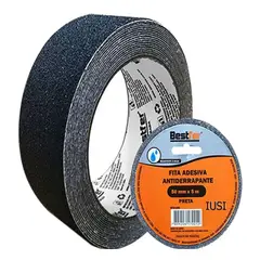 GENERICO - Cinta Antideslizante Bestfer Negra 5m x 5cm Resistente Agua Escaleras