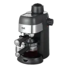 GENERICO - Maquina Cafetera Automática Con Espumador De Leche Raf R133 Color Negro