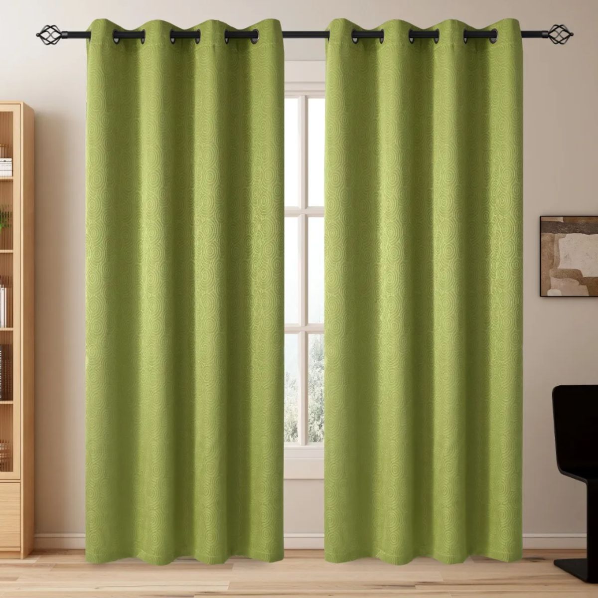 OKAY - Set Cortinas Hogar 2 Paños 140x220 Cm.