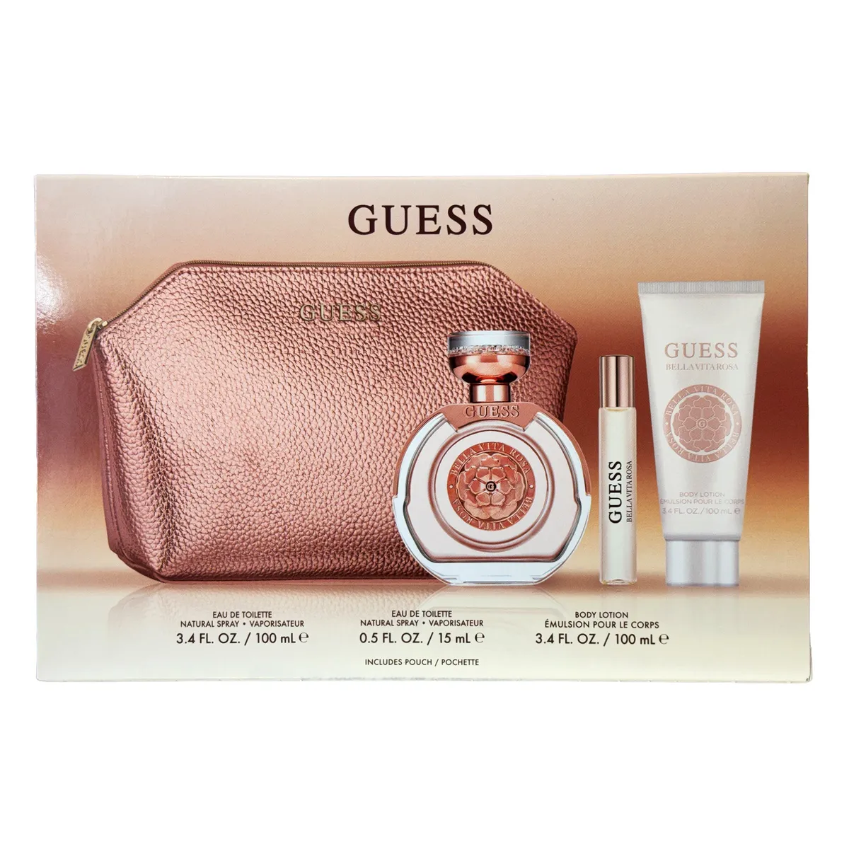 GUESS - Guess Bella Vita Rosa Set Edp 100ml + 15ml + BL 100ml + Bolso
