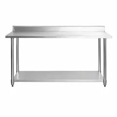 GENERICO - Mesón acero inoxidable 150x60x89 cm Mural