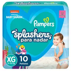 PAMPERS - Pañal Splashers XG 10
