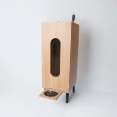 GENERICO - Comedero Dispensador para Perros ARCA KANKAT - Capacidad 30 kg - Diseño Moderno en Madera