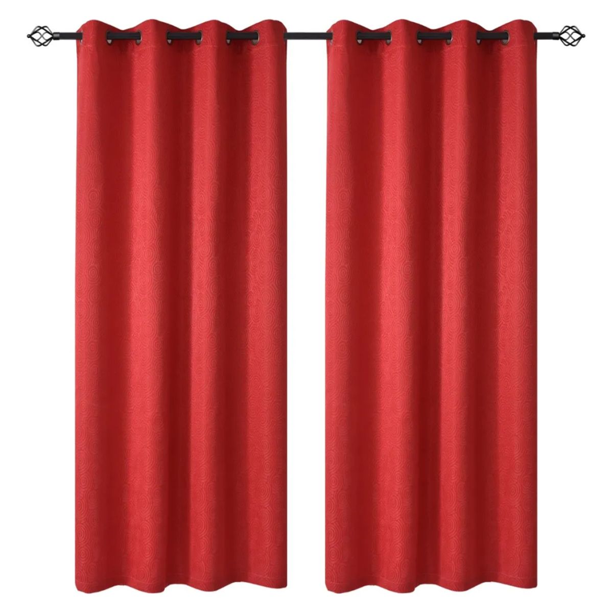 OKAY - Set Cortinas Hogar 2 Paños 140x220 Cm