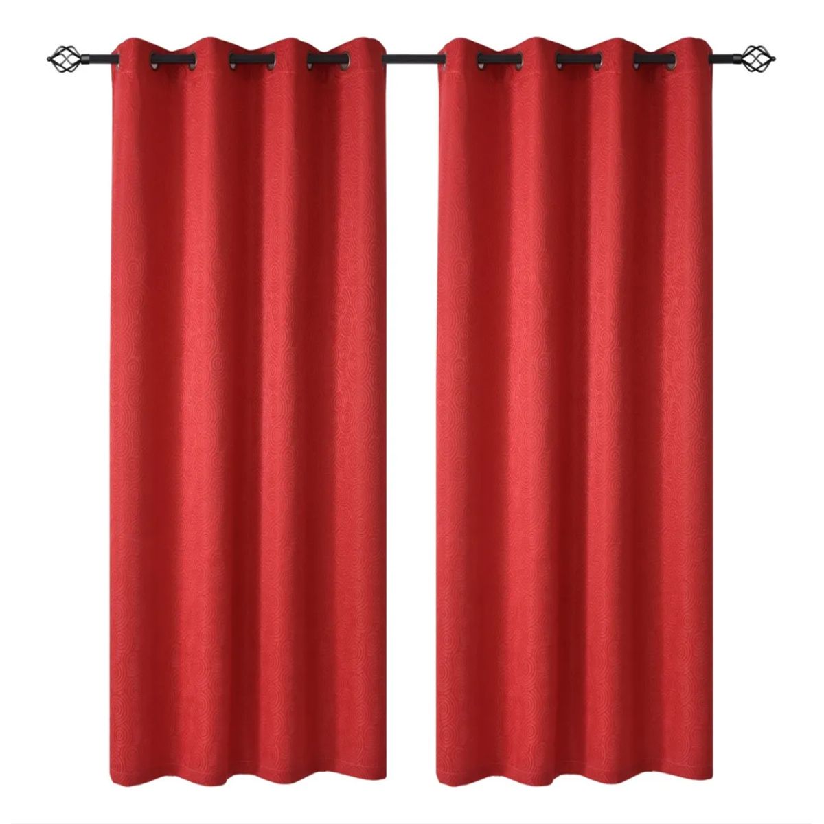 OKAY - Set Cortinas Hogar 2 Paños 140x220 Cm