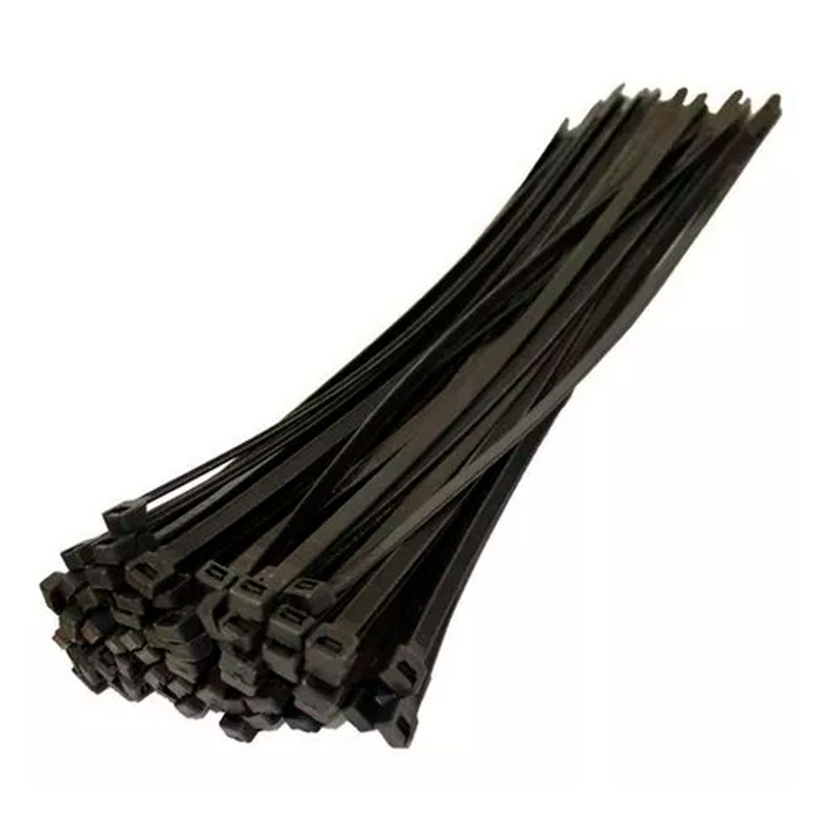 GENERICO - AMARRA PLASTICA CON PROTECCIÓN UV DE 25X150MM NEGRO BOLSA 100 UNDS