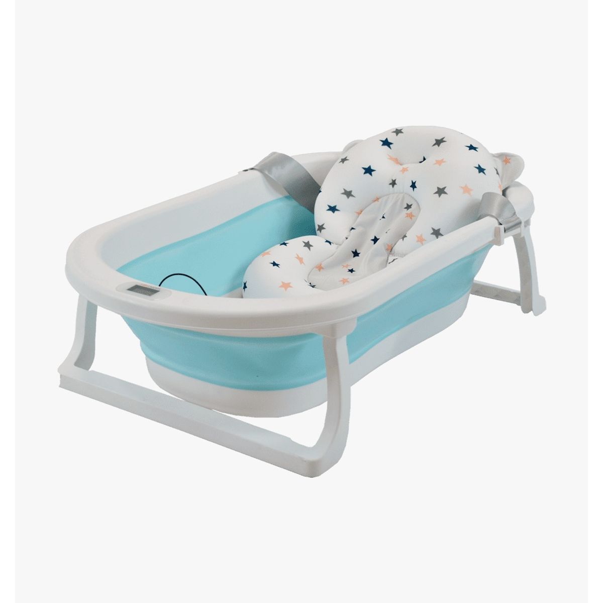 GENERICO - Bañera Tina Baño Bebe Plegable Portátil Con Cojín - MEDIA