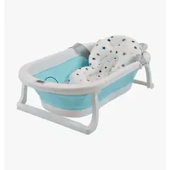 GENERICO - Bañera Tina Baño Bebe Plegable Portátil Con Cojín - MEDIA