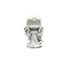 GENERICO - Figura de acción - Chibi Galadriel Dama de la Luz