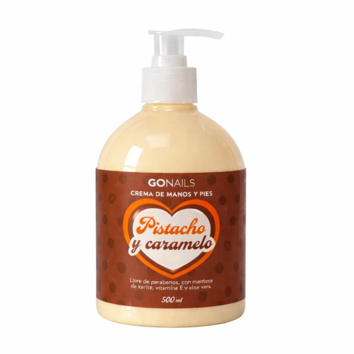 GO NAILS - Crema De Manos Y Pies Go Nails Pistacho y Caramelo 500 Ml