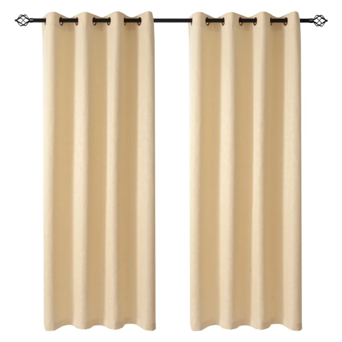 OKAY - Set Cortinas Hogar 2 Paños 140x220 Cm