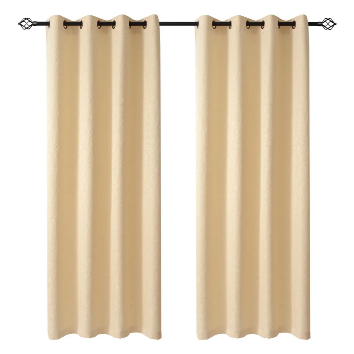 OKAY - Set Cortinas Hogar 2 Paños 140x220 Cm