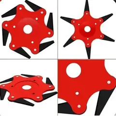 ERUX - Discos 6t - Cabezal De Corte De Acero De 6 Cuchillas 25.4mm