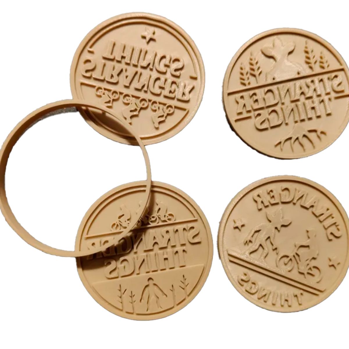 GENERICO - Cortador y sello de galletas - Stranger Things (pack 4 un)