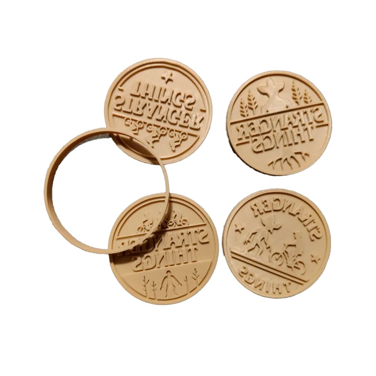 GENERICO - Cortador y sello de galletas - Stranger Things (pack 4 un)