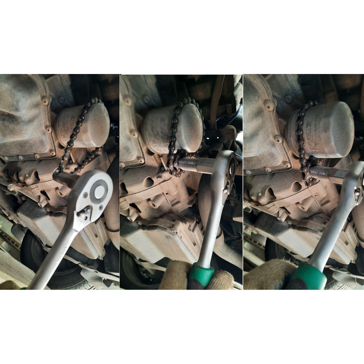 FORCE - Llave Cadena Filtro de Aceite Force 61901 Ajustable hasta 120 mm