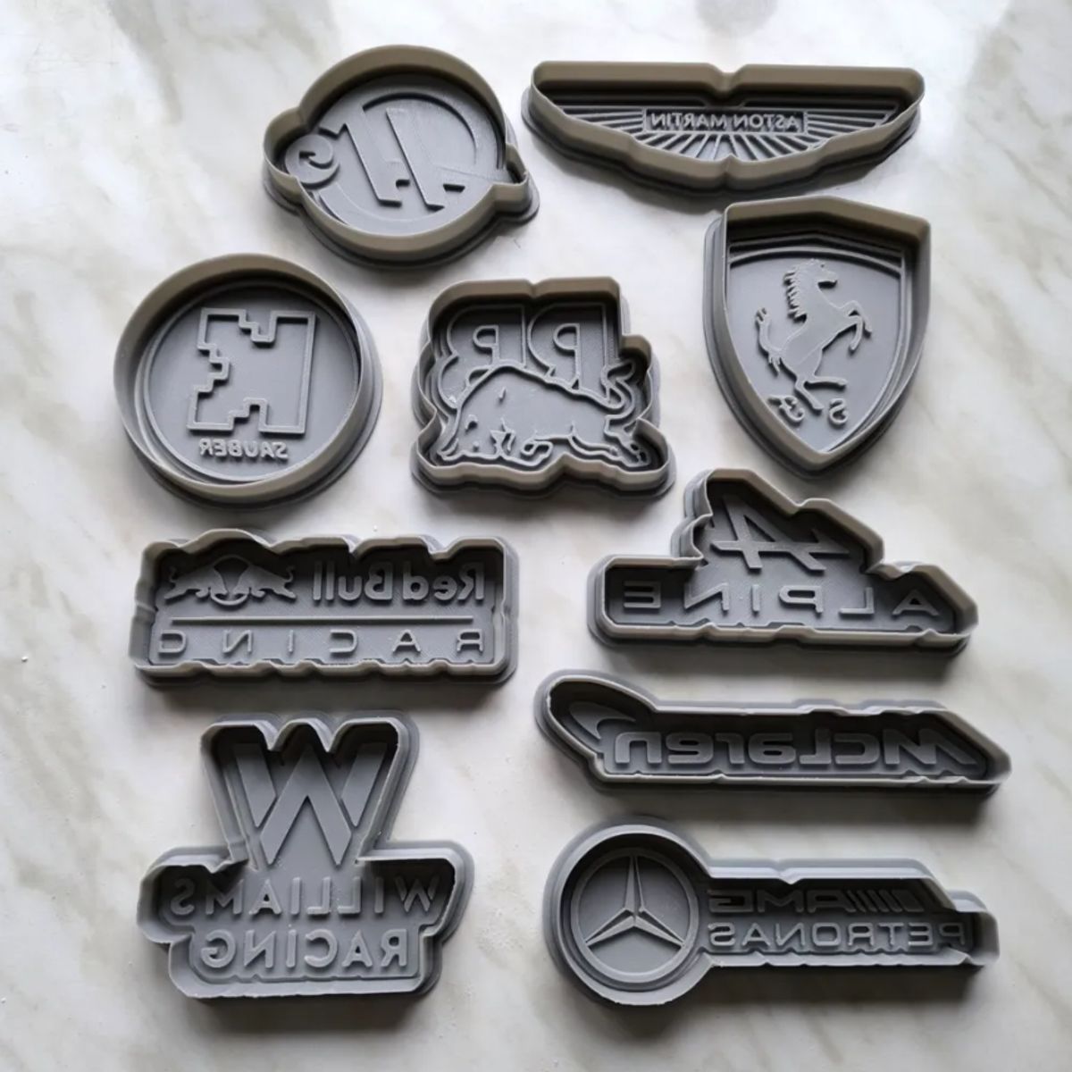 GENERICO - Cortadores de Galletas - Fórmula 1 (pack 10 un)