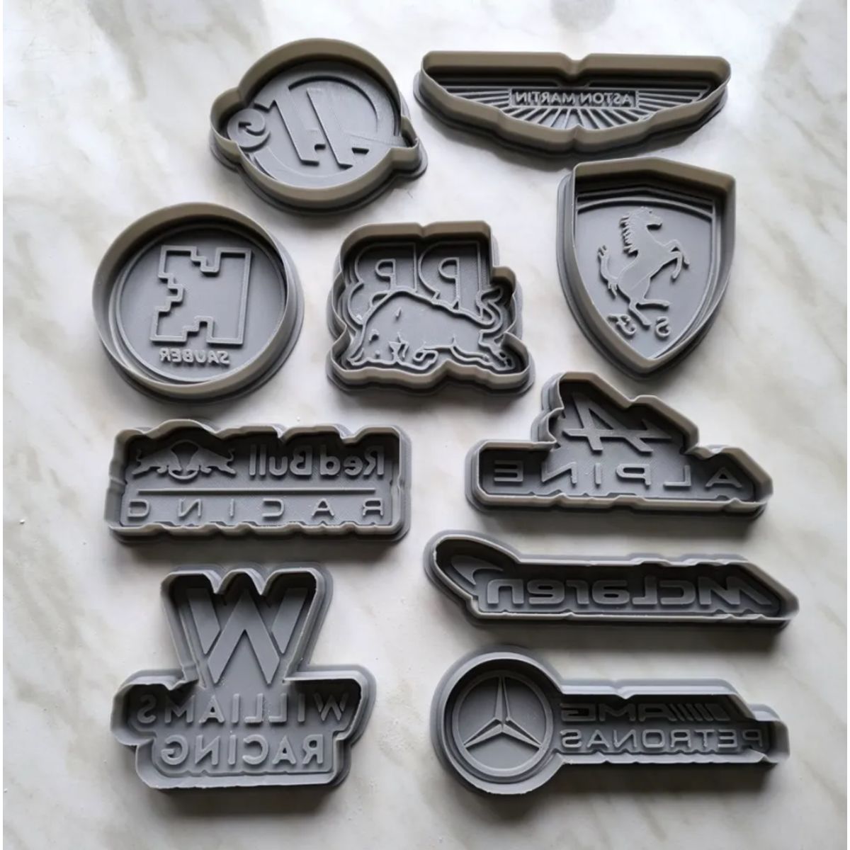 GENERICO - Cortadores de Galletas - Fórmula 1 (pack 10 un)