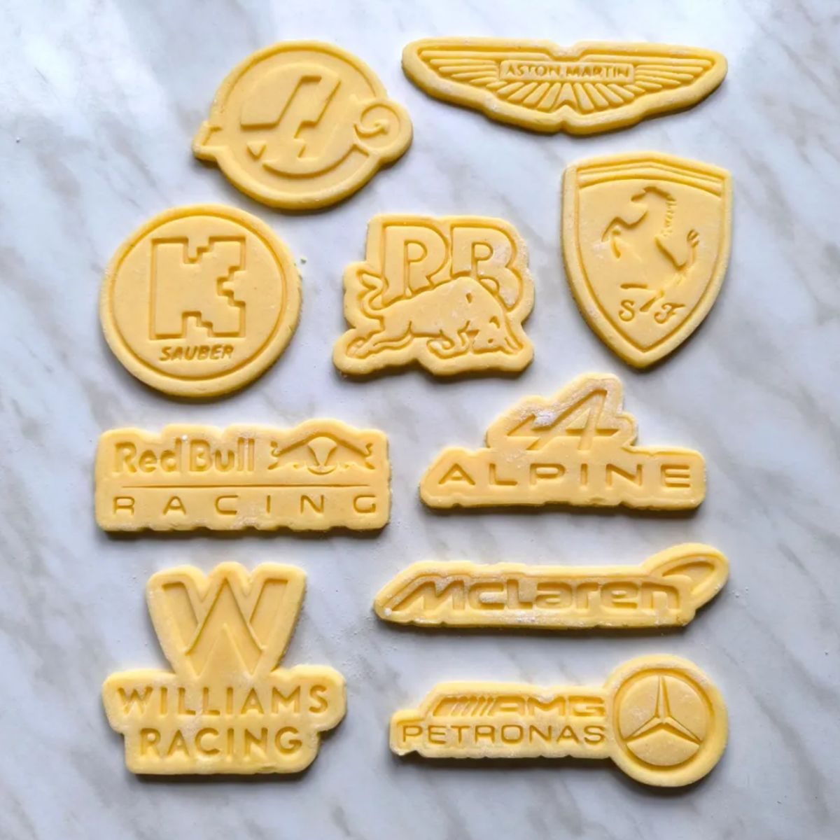 GENERICO - Cortadores de Galletas - Fórmula 1 (pack 10 un)