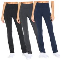 Pack 3 Calzas Rectas de Algodón para Mujer – Confección Nacional