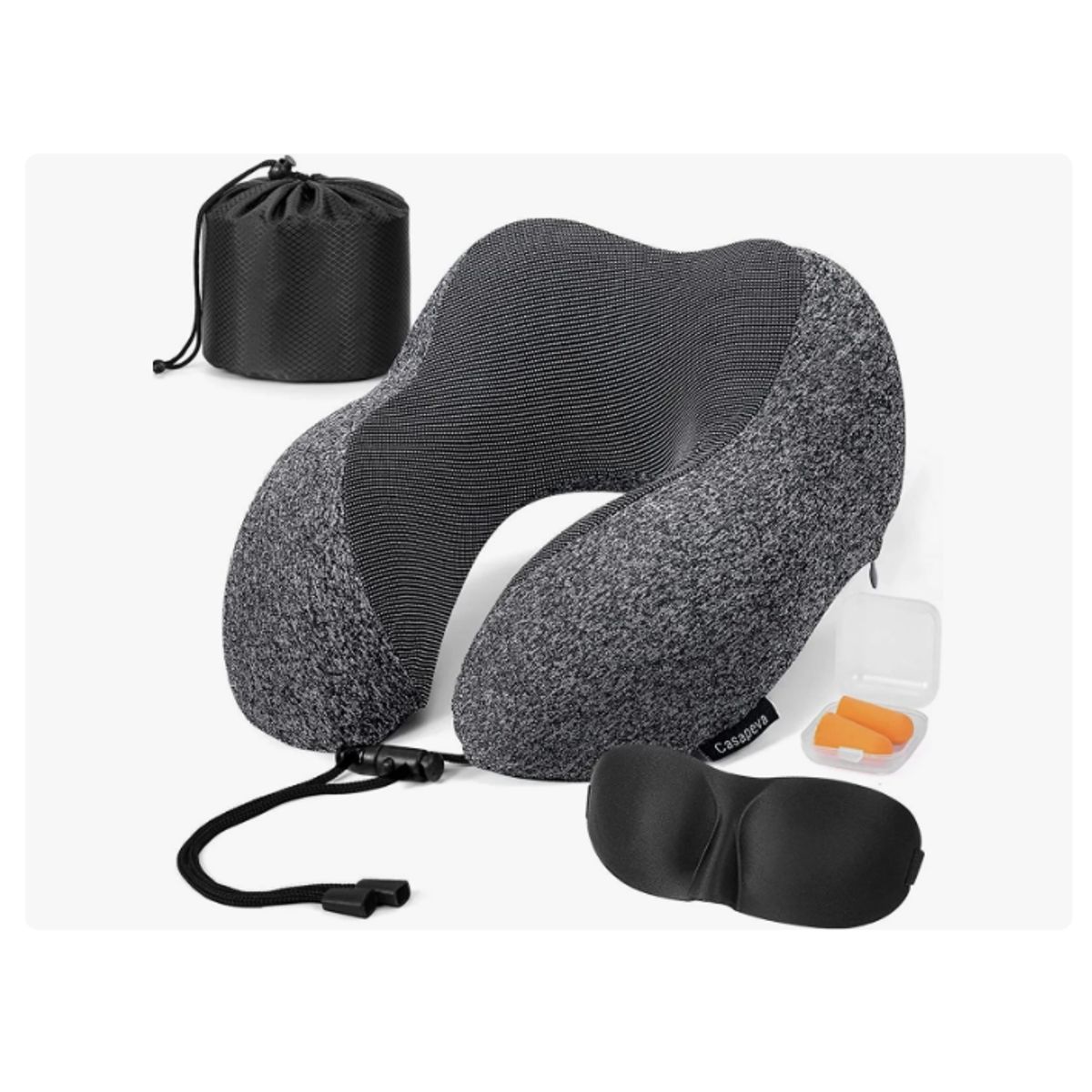 GENERICO - Almohada Viscoelastica Viaje Cuello Cojín Cómodo Y Relajante