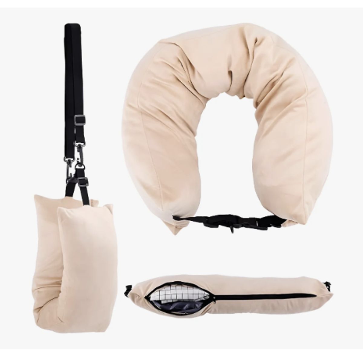 GENERICO - Almohada Cuello Para Rellenar Ahorra Espacio Avión Y Viajes