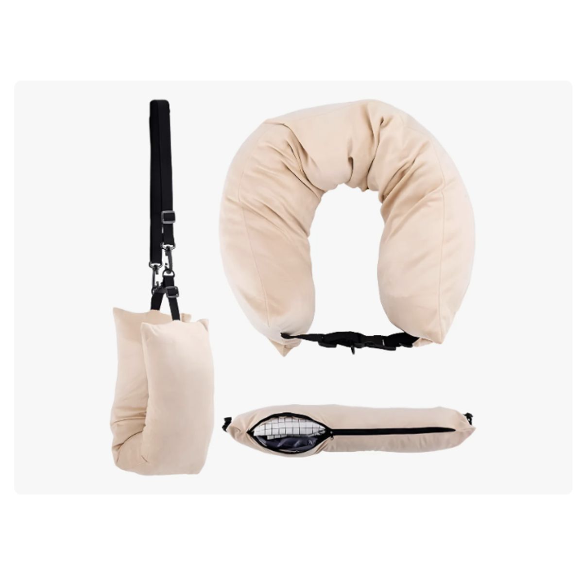 GENERICO - Almohada Cuello Para Rellenar Ahorra Espacio Avión Y Viajes