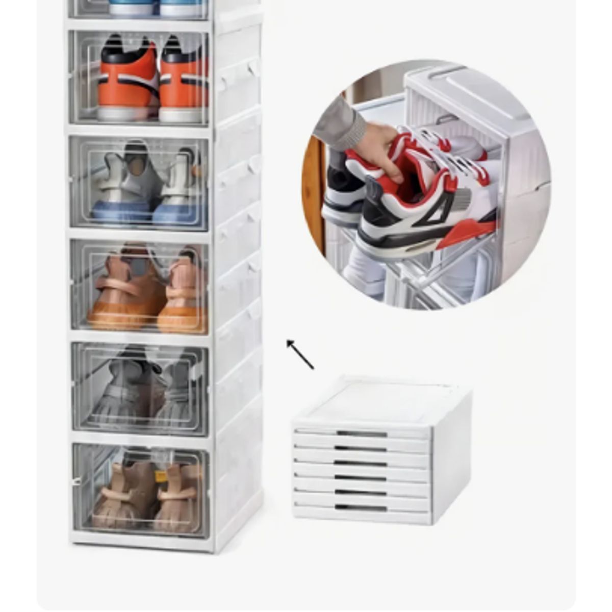 GENERICO - Organizador De Zapatos Gaccoa 6 Niveles Plegables Cajas