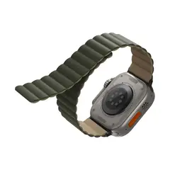 CELLBOX - Correa Magnética Reversible Uniq Revix para Apple Watch - 44 / 45 mm - Verde / Crema