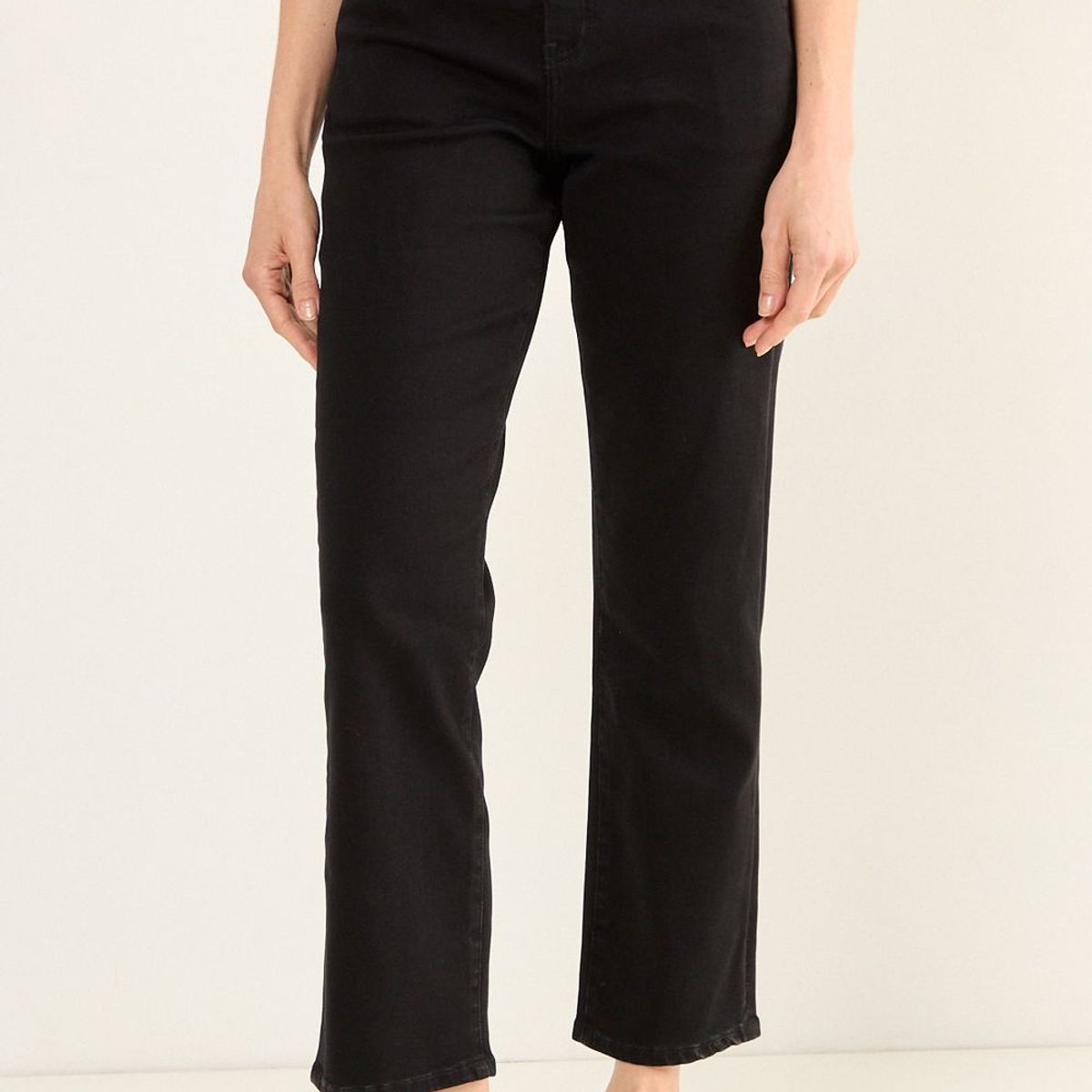 MA GRIFFE - Jeans Liso Mujer Negro Magriffe