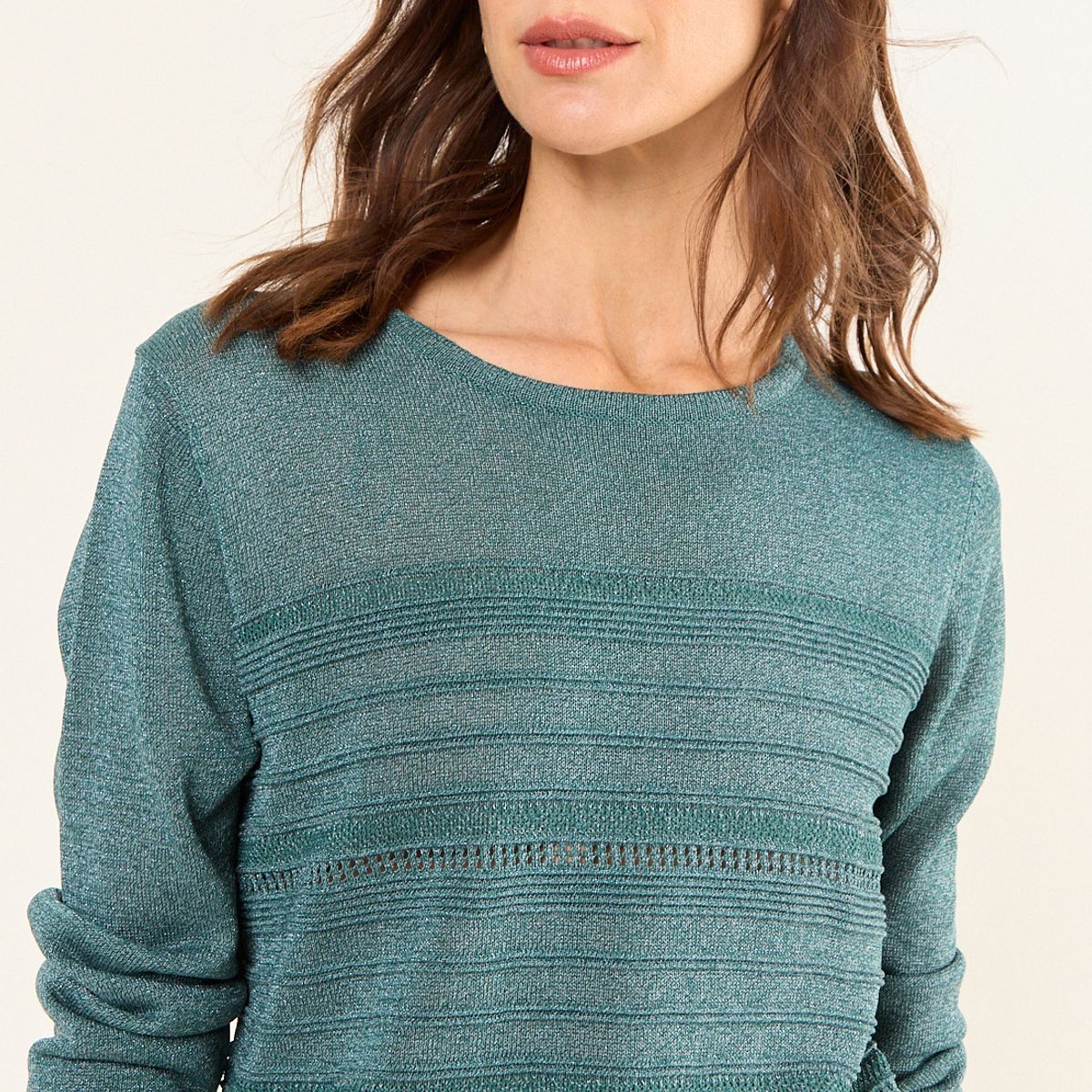 MA GRIFFE - Tejido Cerrado Lurex Mujer Verde Magriffe