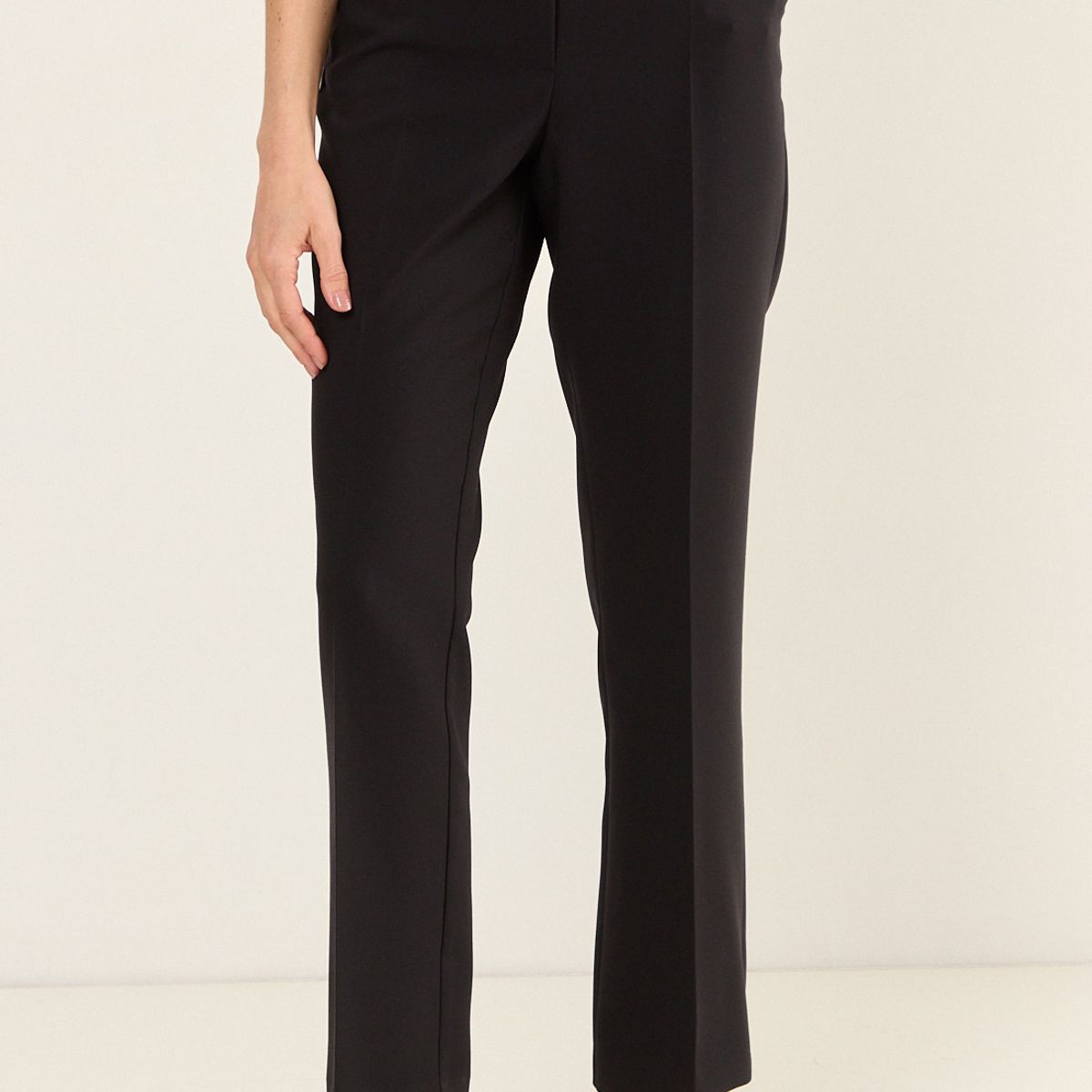 MA GRIFFE - Pantalon Formal Corte Pretina Mujer Negro Magriffe