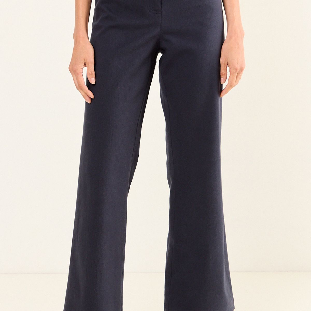 MA GRIFFE - Pantalon Flare Mujer Azul Magriffe