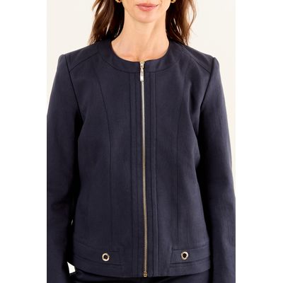 Imagen 2 del producto Casaca Cuello Redondo Mujer Azul Magriffe