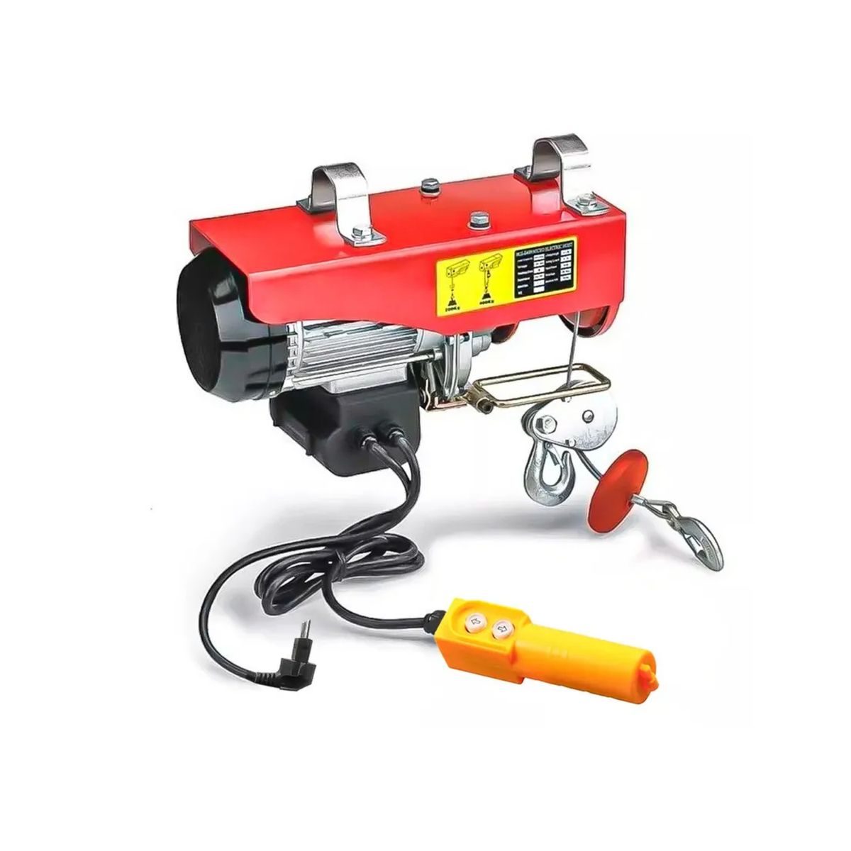 IMPORTCLICK - Tecle Eléctrico Aspor Cable Acero 1050 W Rojo