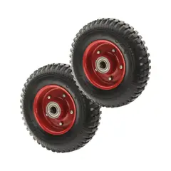 IMPORTCLICK - Set 2 Ruedas Caucho 8" Transporte Rural 20x5 CM