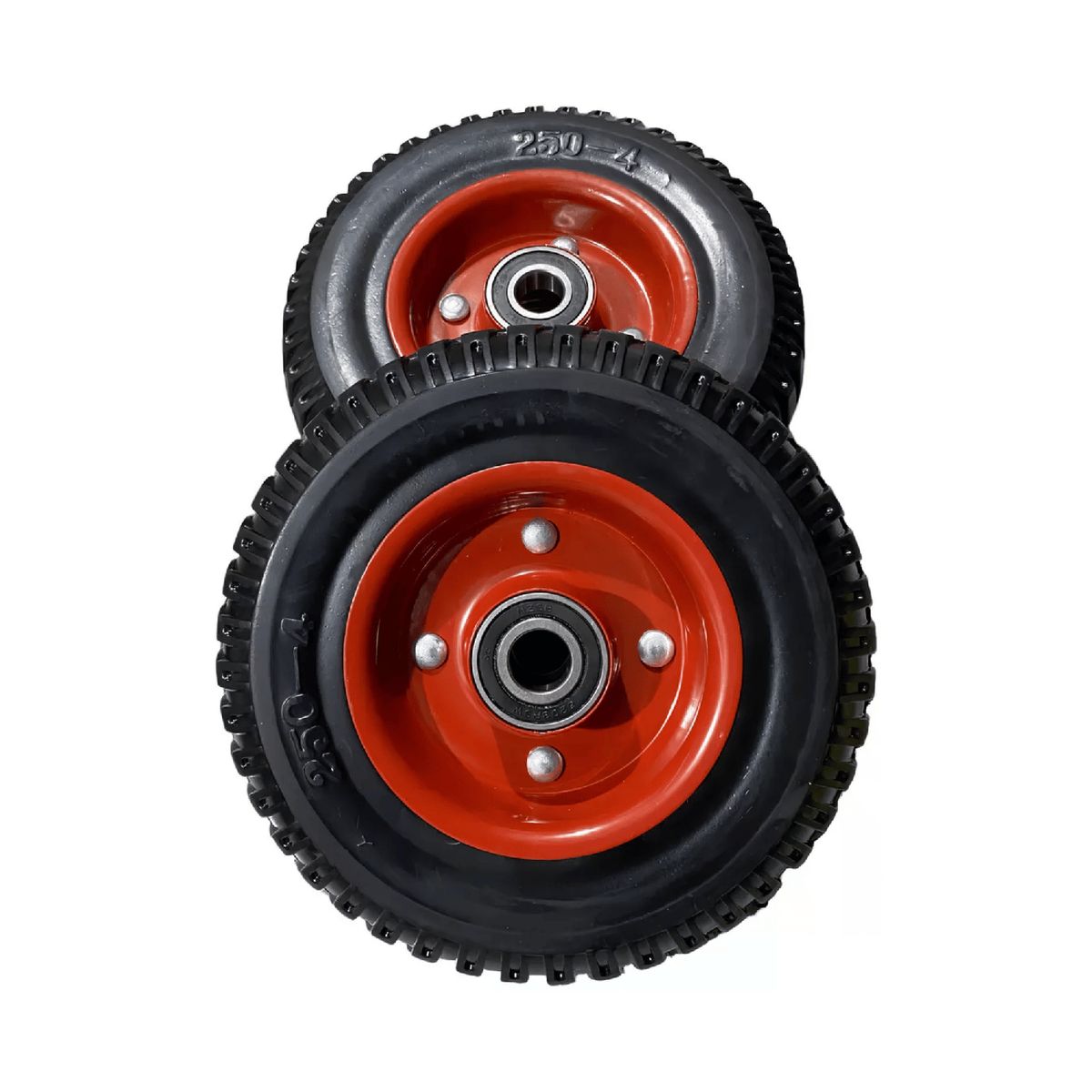 IMPORTCLICK - Set 2 Ruedas Caucho 8" Transporte Rural 20x5 CM